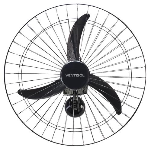 VENTILADOR PAREDE 60CM PRETO 200W BIVOLT - VENTISOL