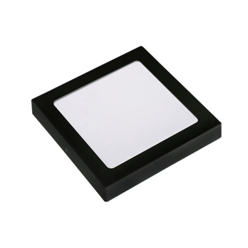 PLAFON LED SOBREPOR QUADRADO 18W BRANCO QUENTE POLIESTIRENO ALTO IMPACTO 220MM PRETO - AVANT